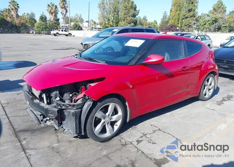 2012 Hyundai Veloster Base W/Gray z USA, uszkodzony, nr VIN KMHTC6AD8CU066801